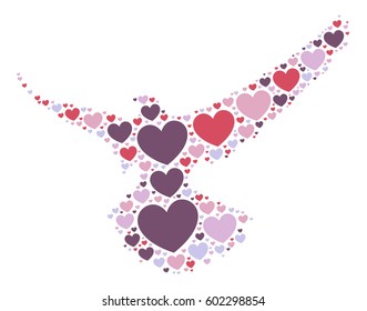 pigeon shape vector design illustration
