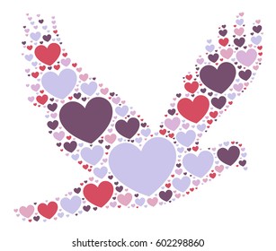 pigeon shape vector design illustration
