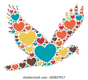 pigeon shape vector design illustration
