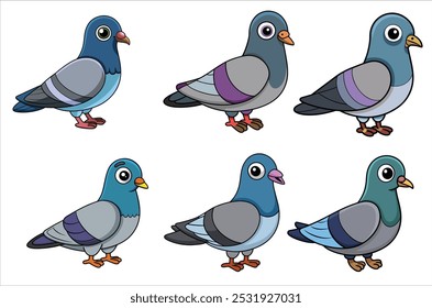 pigeon vetor , ícone ilustração vetorial, silhueta de pombo isolado em um fundo branco, eps, png,   vetor,