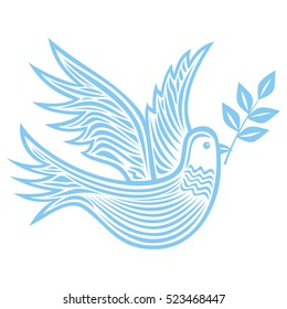 Pigeon. Vector illustration.