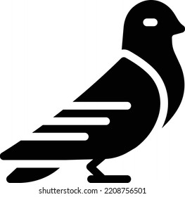 ilustración de pigeon Vector sobre un fondo transparente. Símbolos de calidad premium. Icono vector de gílifo para el concepto y diseño gráfico.