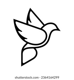 Pigeon Vector Logo Design Template