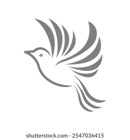 Modelo de design de ícone de logotipo Pigeons