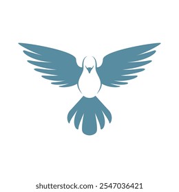 Modelo de design de ícone de logotipo Pigeons