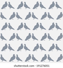 pigeons seamless pattern.