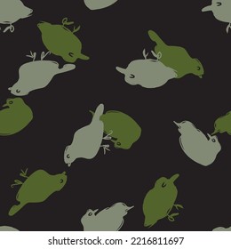 Pigeons seamless pattern background for fashion textiles, graphics, backgrounds and crafts