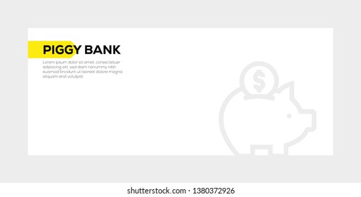 PIGGY BANK BANNER CONCEPT