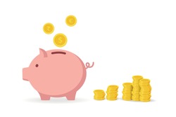 Piggy Bank és érmék - Befektetés