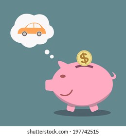 piggy bank concept saving for the future