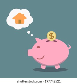 piggy bank concept saving for the future