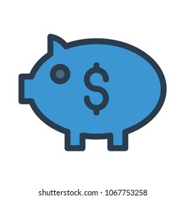 piggy bank dollar 