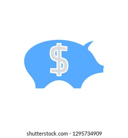 Piggy Bank flat Icon vector