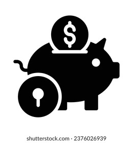 Piggy bank and gold coin. Financial services. Safe finance investment