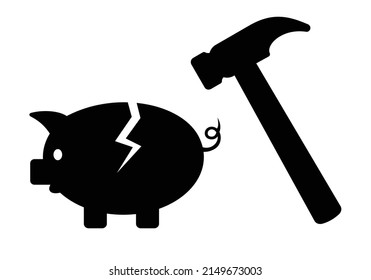 Spargel und Hammer, Vektorgrafik 