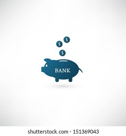 Piggy bank icon