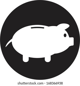 Piggy bank icon