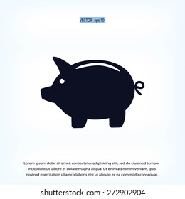 Piggy bank icon