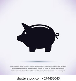 Piggy bank icon