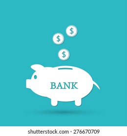 Piggy bank icon