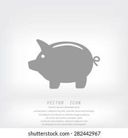 Piggy bank icon