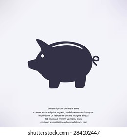 Piggy bank icon