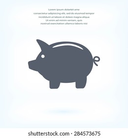 Piggy bank icon