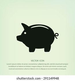 Piggy bank icon