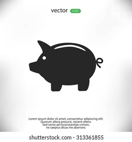 Piggy bank icon