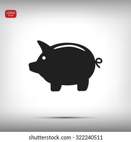 Piggy bank icon