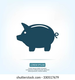 Piggy bank icon