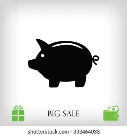 Piggy bank icon