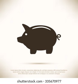 Piggy bank icon