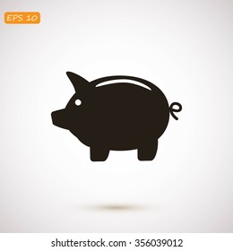 Piggy bank icon