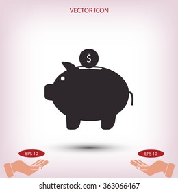 piggy bank  icon
