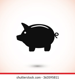 Piggy bank icon