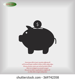 piggy bank  icon