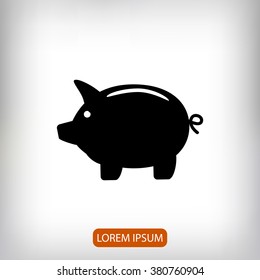 Piggy bank icon