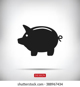 Piggy bank icon