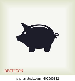 Piggy bank icon