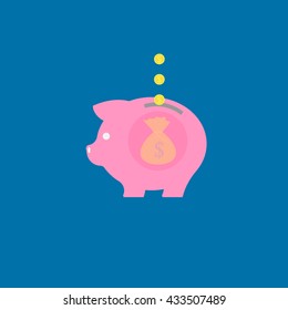 Piggy bank icon