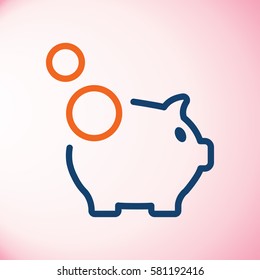 Piggy bank icon
