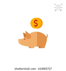 Piggy bank icon
