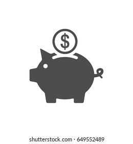 Piggy bank icon - Shutterstock ID 649552489