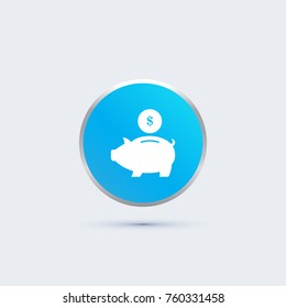Piggy bank icon
