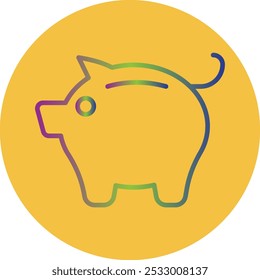 Piggy Bank design de ícone para uso comercial pessoal