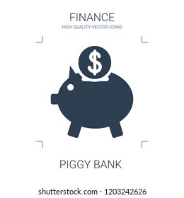 piggy bank icon. high quality filled piggy bank icon on white background. from finance collection flat trendy vector piggy bank symbol. use for web and mobile