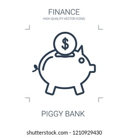 piggy bank icon. high quality line piggy bank icon on white background. from finance collection flat trendy vector piggy bank symbol. use for web and mobile