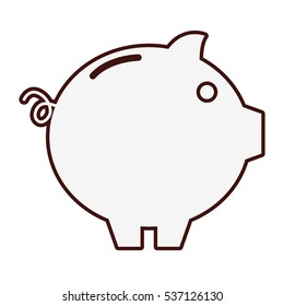 piggy bank icon image vector illustration design 