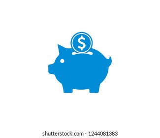 Piggy bank icon, money icon symbol vector